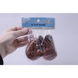 Cabbage Patch Size Doll Baby, Hi Top Shoes, 1980s, Fibre-Craft, Doll Clothing,